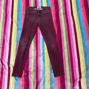 Paige burgundy Jeans